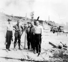 Surveyors at Essondale - 1924